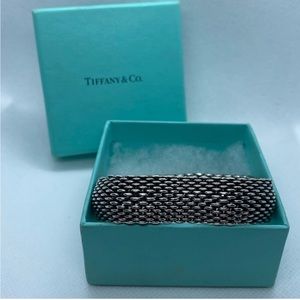 Tiffany & Co Somerset Mesh Bangle Bracelet